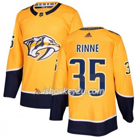 Mænd NHL Nashville Predators Trøje Pekka Rinne 35 Adidas 2017-2018 Guld Authentic